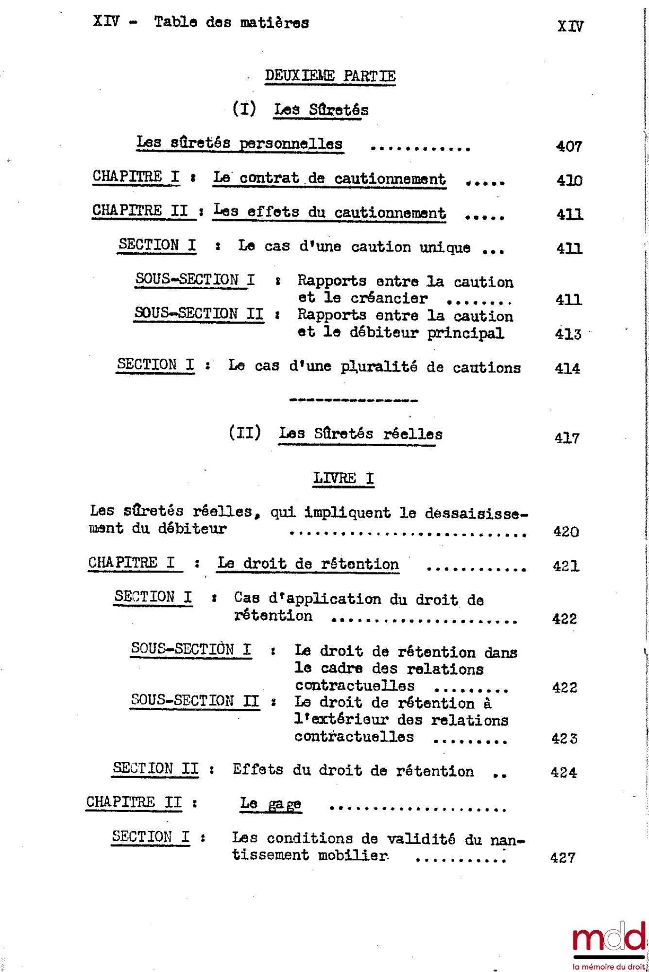 DESBOIS (Henri) – CIVIL LAW COURSE, 2nd year, 1953-1954