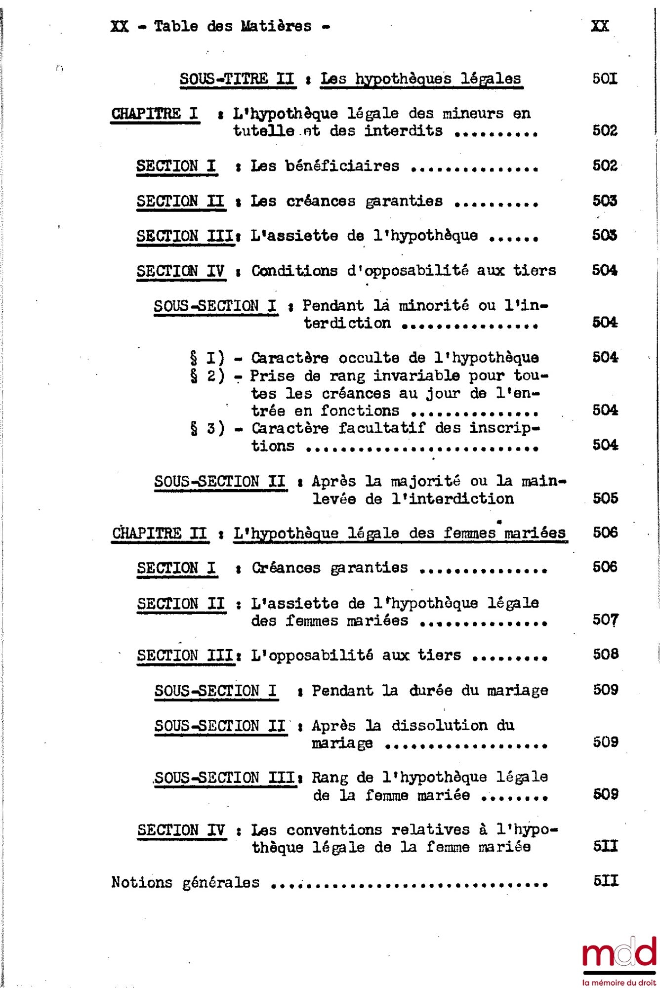 DESBOIS (Henri) – CIVIL LAW COURSE, 2nd year, 1953-1954