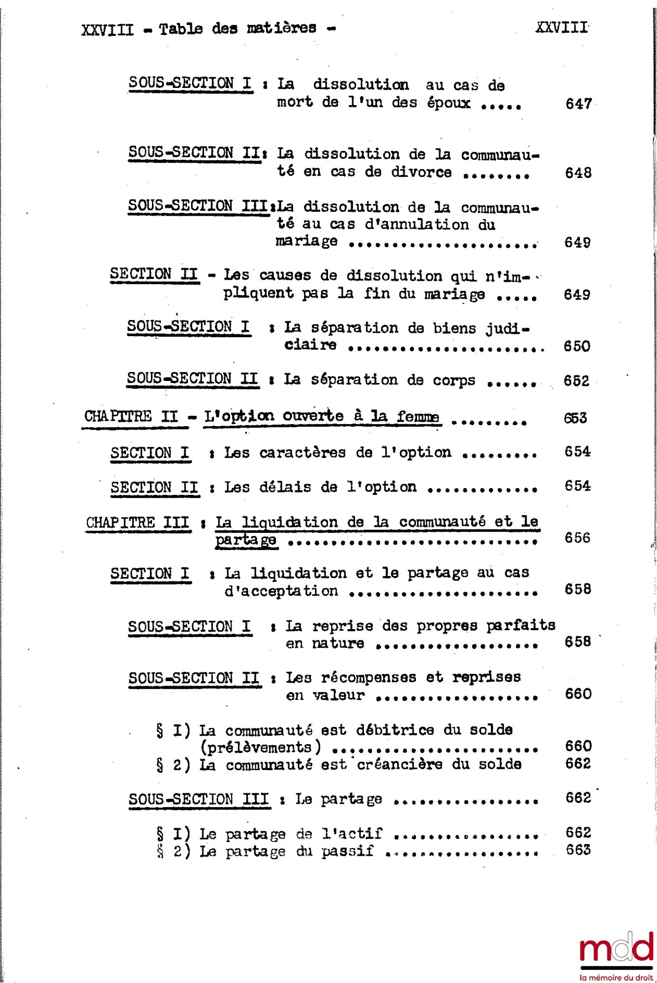 DESBOIS (Henri) – CIVIL LAW COURSE, 2nd year, 1953-1954