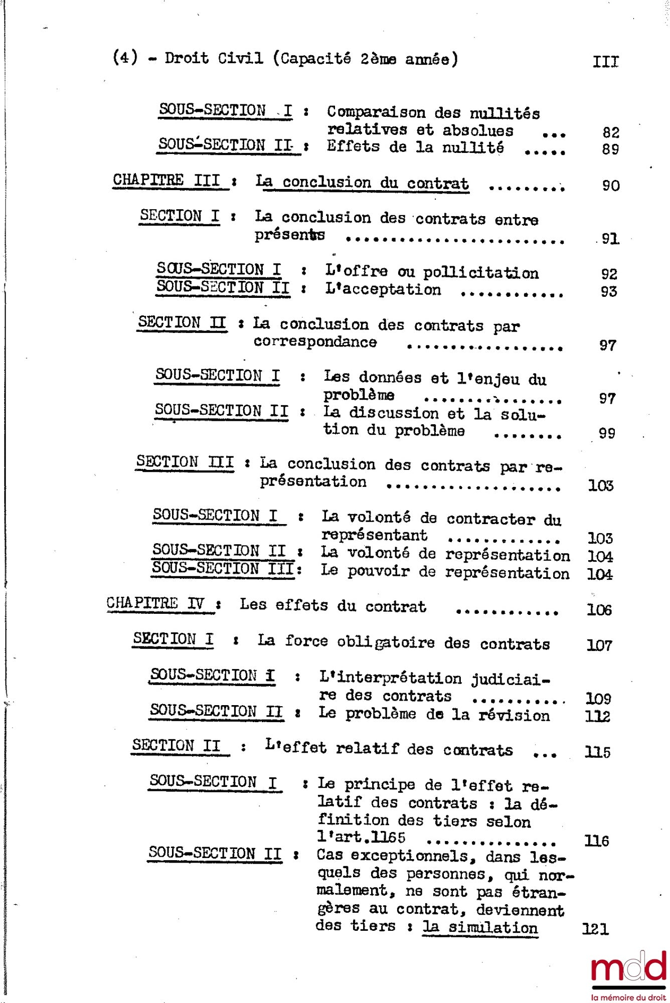 DESBOIS (Henri) – CIVIL LAW COURSE, 2nd year, 1953-1954
