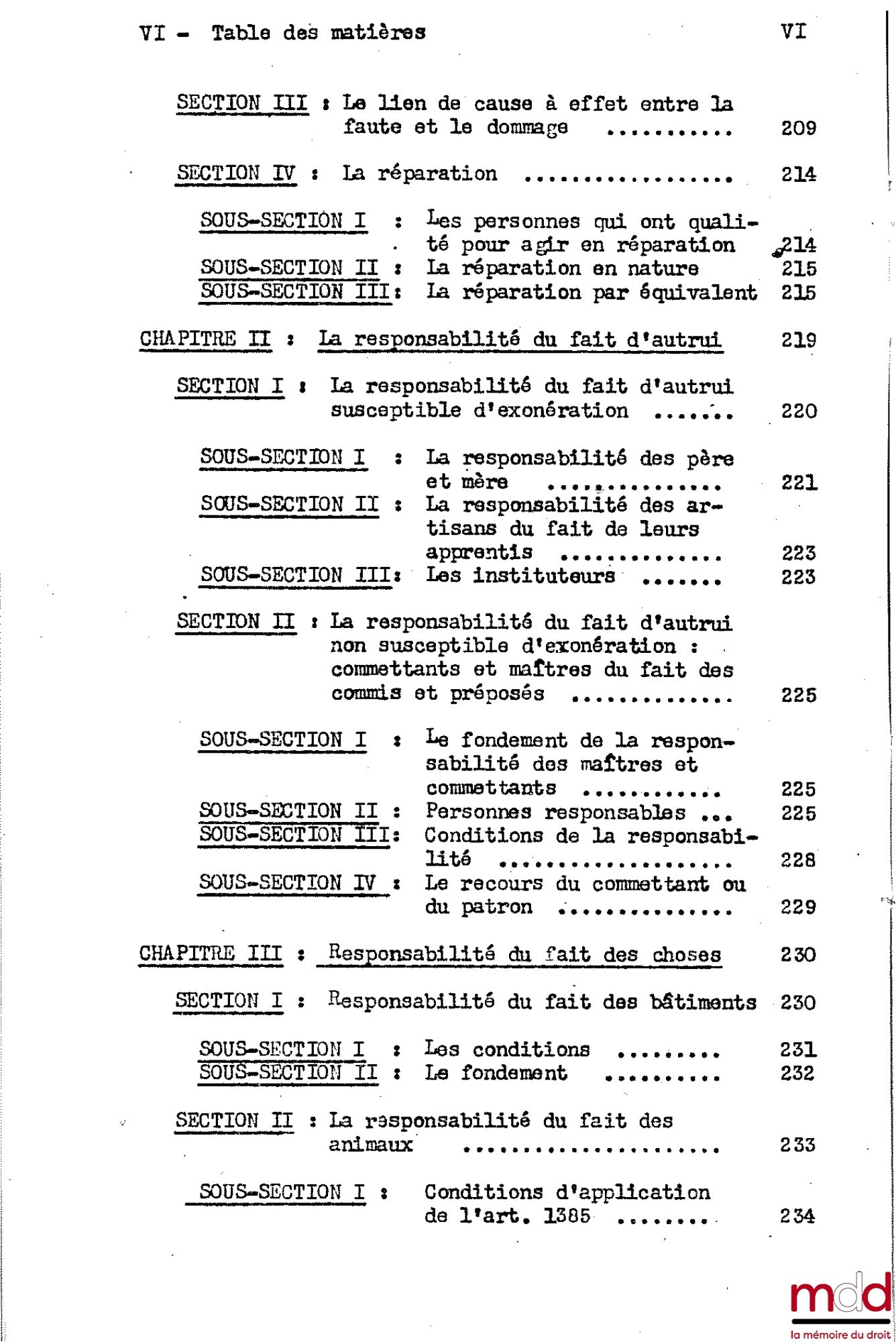 DESBOIS (Henri) – CIVIL LAW COURSE, 2nd year, 1953-1954
