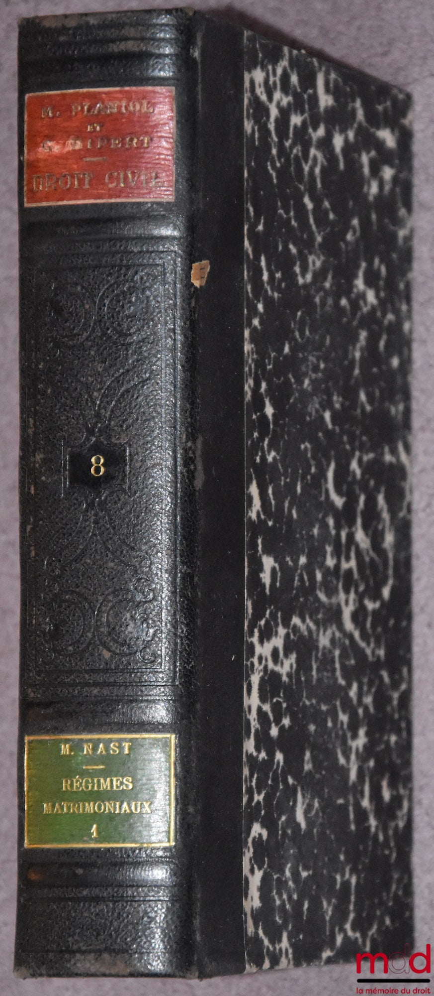 PLANIOL (Marcel) and RIPERT (Georges) – PRACTICAL TREATISE ON FRENCH CIVIL LAW, 1st ed.: vol. 8 [single volume]: Matrimonial Property Regimes (Part 1) with the collaboration of M. NAST