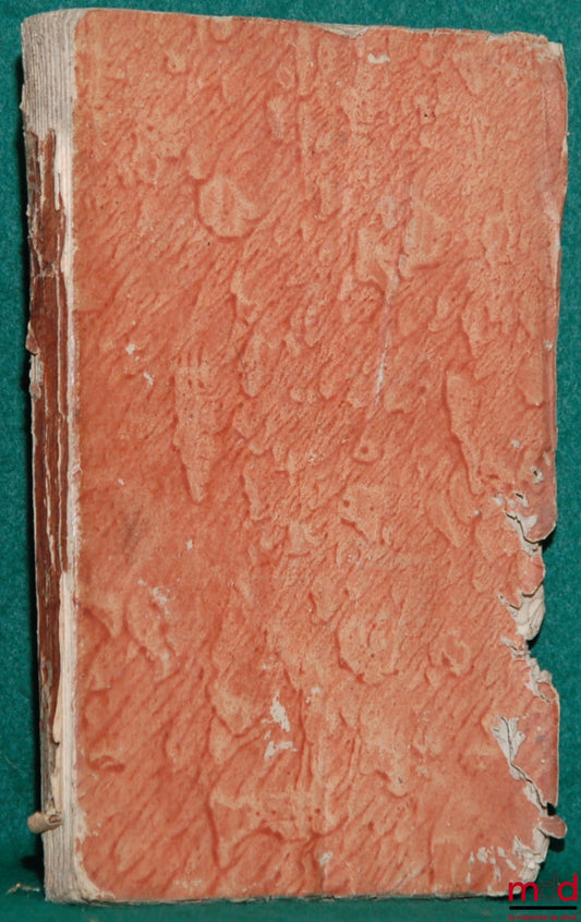 GIBBON (E.) – SUMMARY OF THE HISTORY OF ROMAN LAW, forming the 44th chapter of this author's work entitled “History of the Decline and Fall of the Roman Empire”, translation adopted by M. Guizot. Revised, corrected and augmented with notes (…) by L.