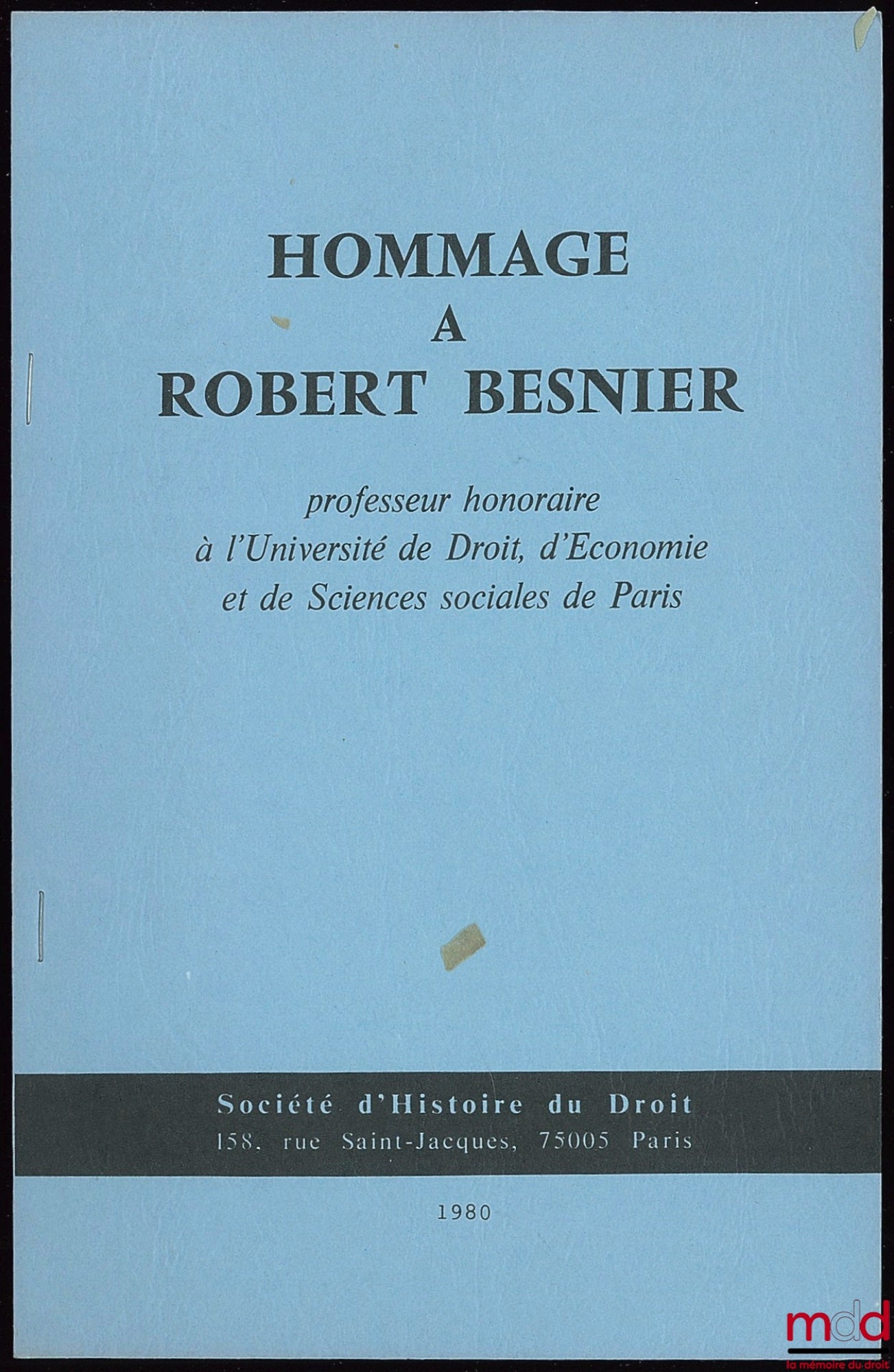 IMBERT (Jean) – ECONOMY AND CHARITY IN LORRAINE DURING THE TIME OF STANISLAS, excerpt from the Robert BESNIER Miscellany