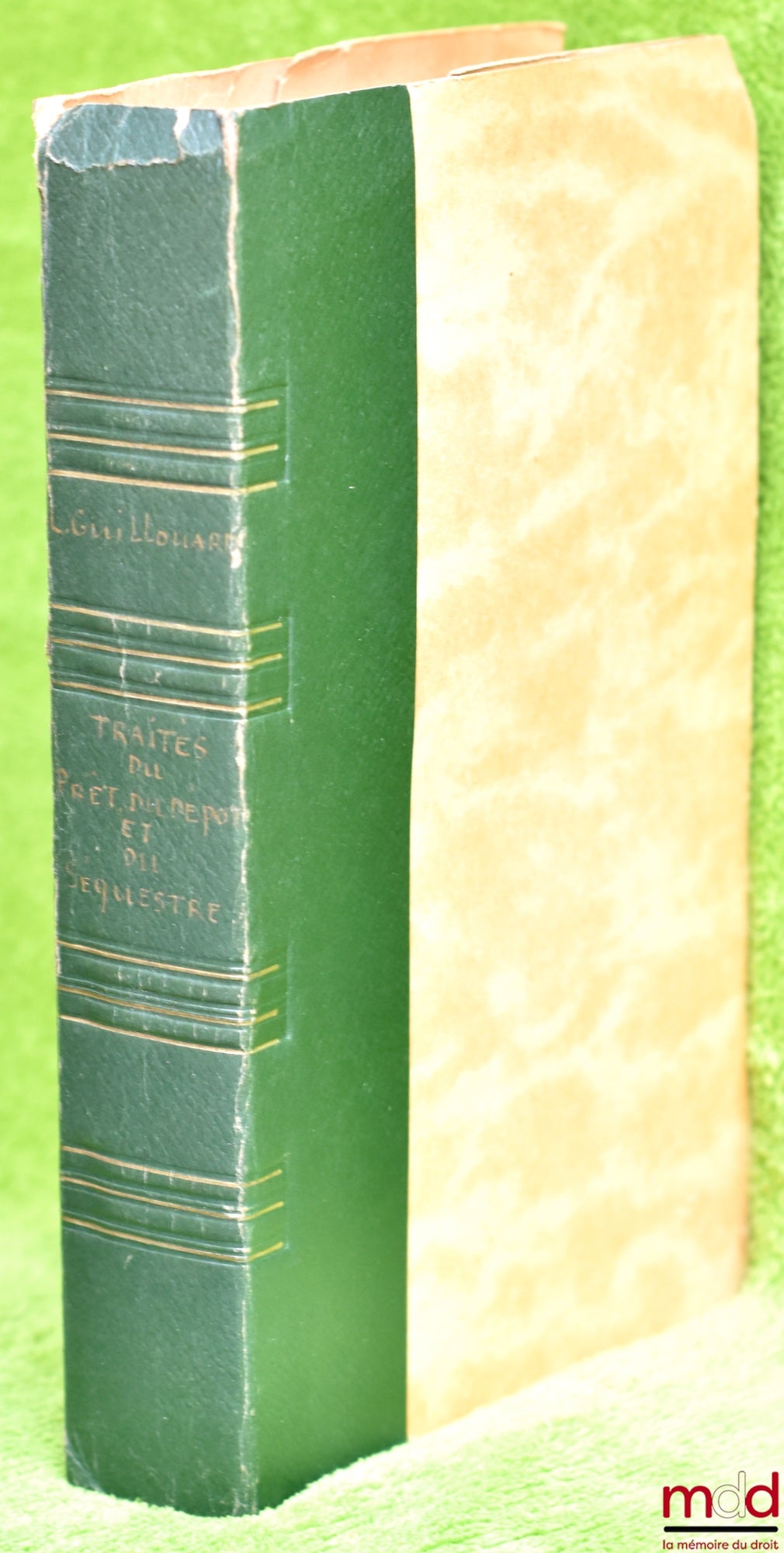 GUILLOUARD (Louis) – TREATISE ON LOANS, DEPOSITS & SEQUESTRIAN ...