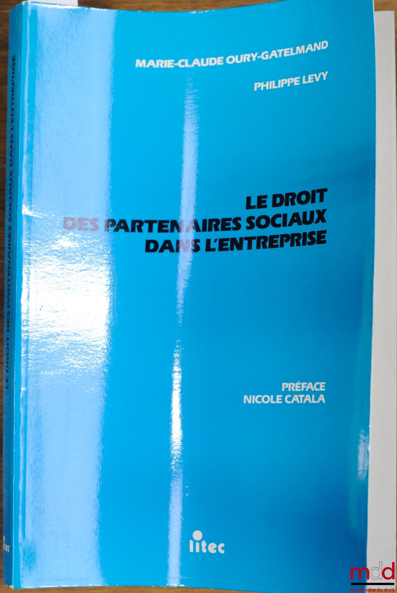 LEVY (Philippe) et OURY-GATELMAND (Marie-Claude) – LE DROIT DES PARTENAIRES SOCIAUX DANS L’ENTREPRISE, Préface Nicole Catala