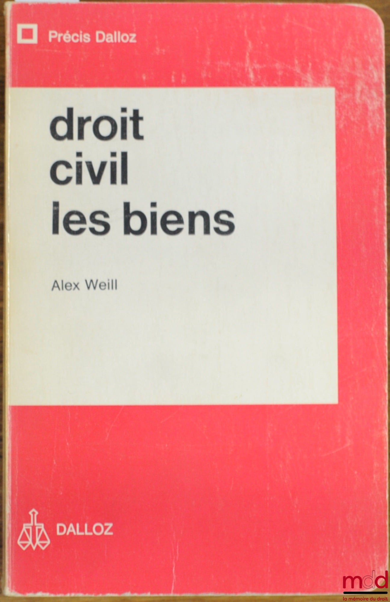 WEILL (Alex) – CIVIL LAW: PROPERTY, Dalloz Concise Series