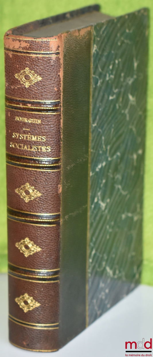 BOURGUIN (Maurice) – SOCIALIST SYSTEMS AND ECONOMIC EVOLUTION, 3rd revised and corrected ed.