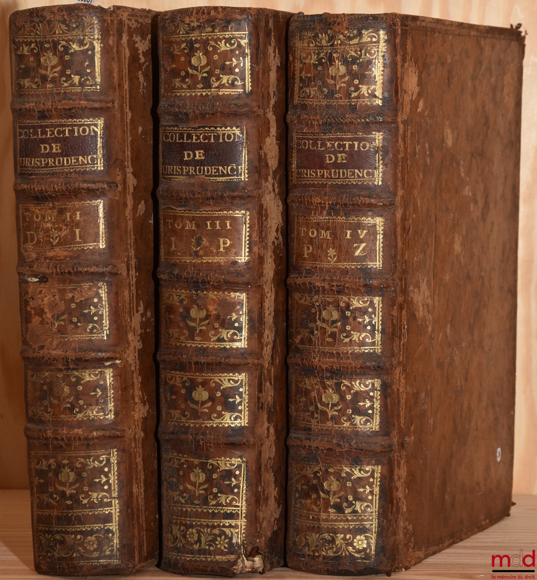 DENISART (Jean-Baptiste) – COLLECTION OF NEW DECISIONS AND CONCEPTS RELATING TO CURRENT CASE LAW, 7th ed. revised and considerably enlarged, [missing t. 1: AD]