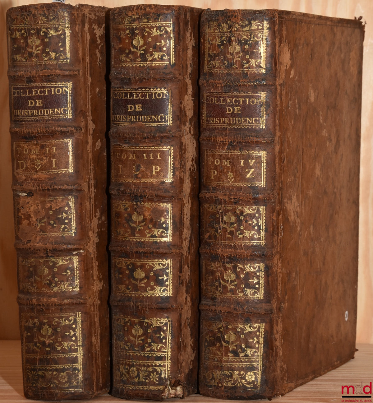 DENISART (Jean-Baptiste) – COLLECTION OF NEW DECISIONS AND CONCEPTS RELATING TO CURRENT CASE LAW, 7th ed. revised and considerably enlarged, [missing t. 1: AD]