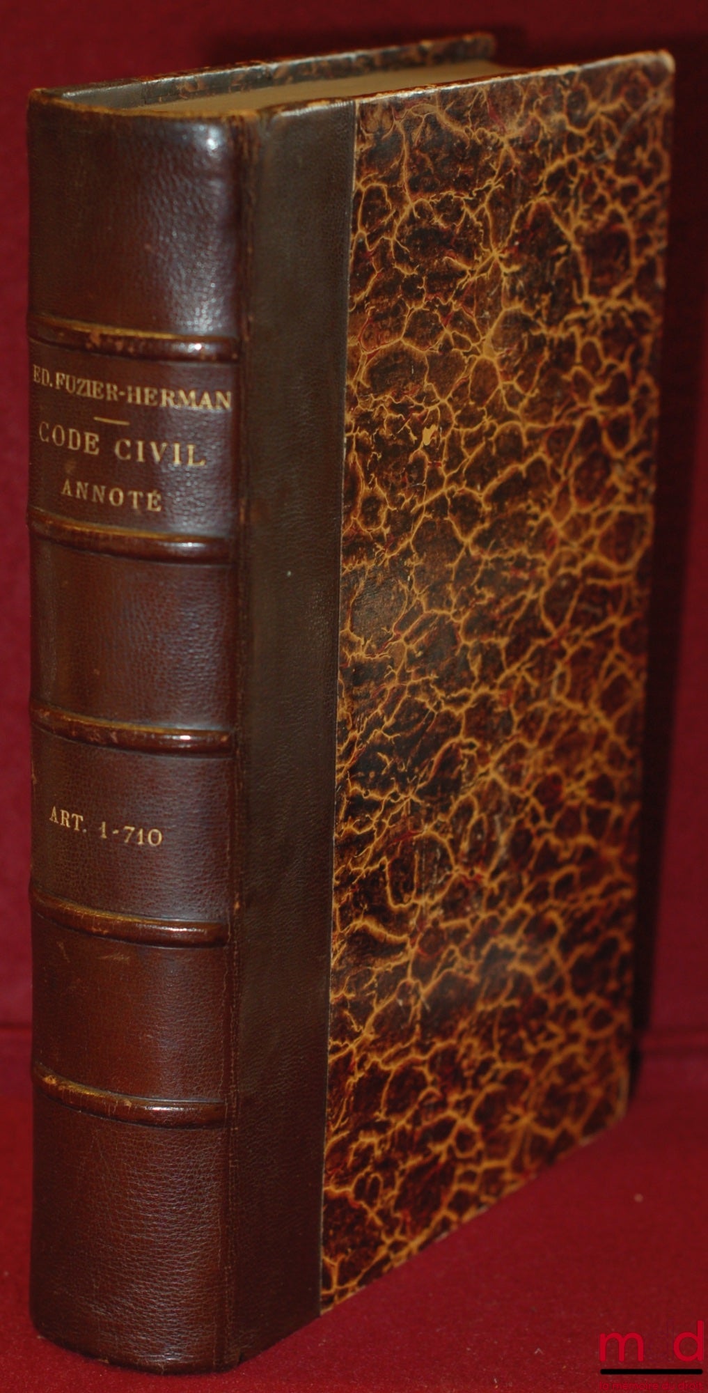 FUZIER-HERMAN (Édouard) and DARRAS (Alcide) – ANNOTATED CIVIL CODE, vol. I [alone], Art. 1 to 710