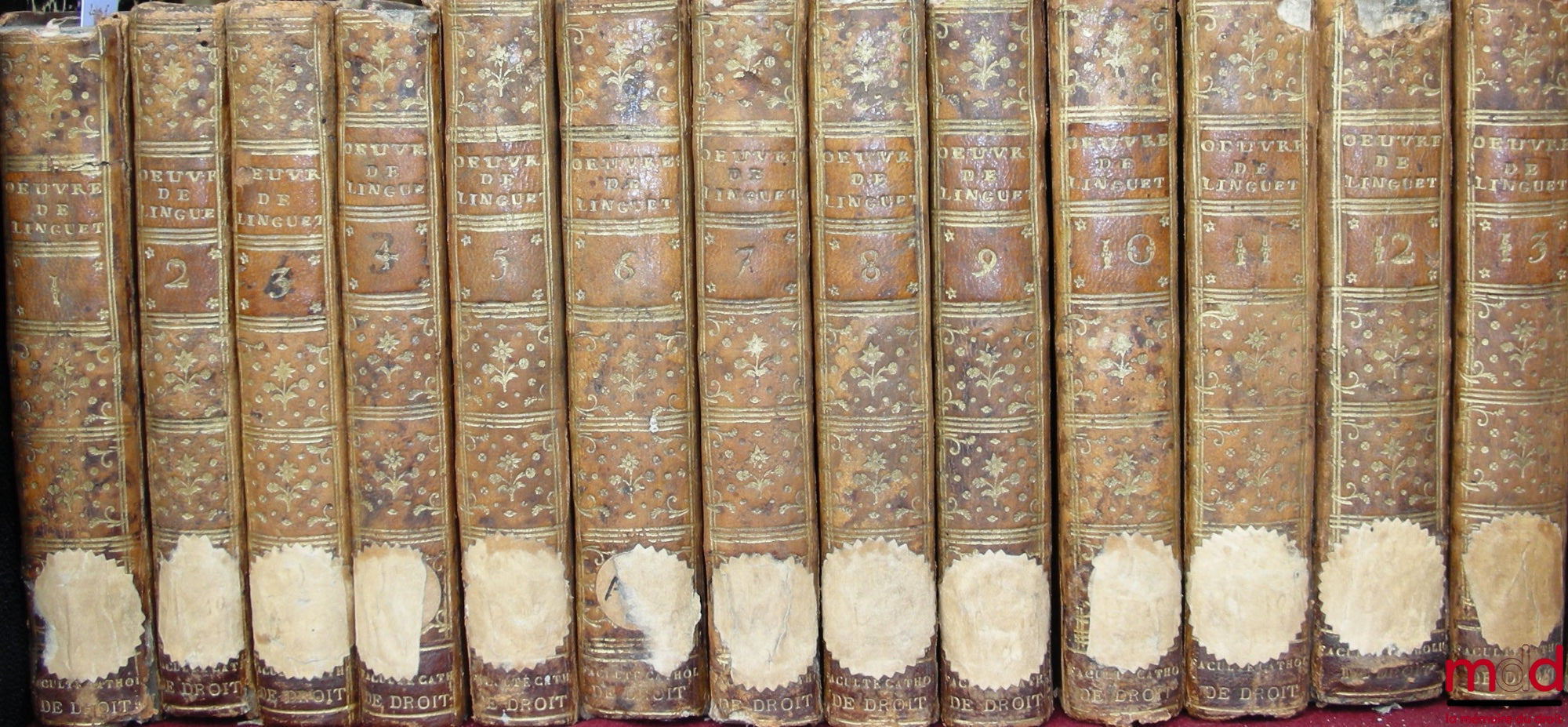 LINGUET (Simon-Nicolas-Henri) – WORKS OF MR. LINGUET: - On the Happiest Government or PARALLEL OF THE POLITICAL CONSTITUTIONS OF ASIA WITH THOSE OF EUROPE; serving as an introduction to the Theory of Civil Laws (2 vols. in 1) - Theory of Civil Laws