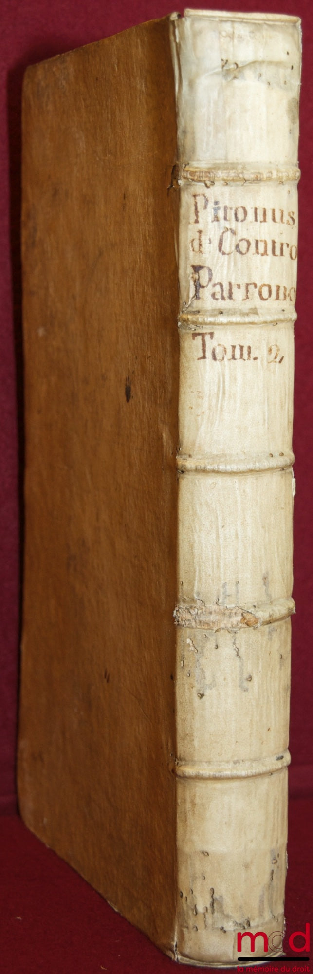 PITONI (François-Marie) – DE CONTROVERSIIS PATRONORUM, volume 2 only