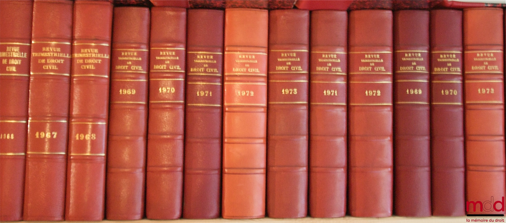 [ESMEIN (Adhémar) - RTDCiv.] – REVUE TRIMESTRIELLE DE DROIT CIVIL fondée par A. Esmein, 1964 à 1973