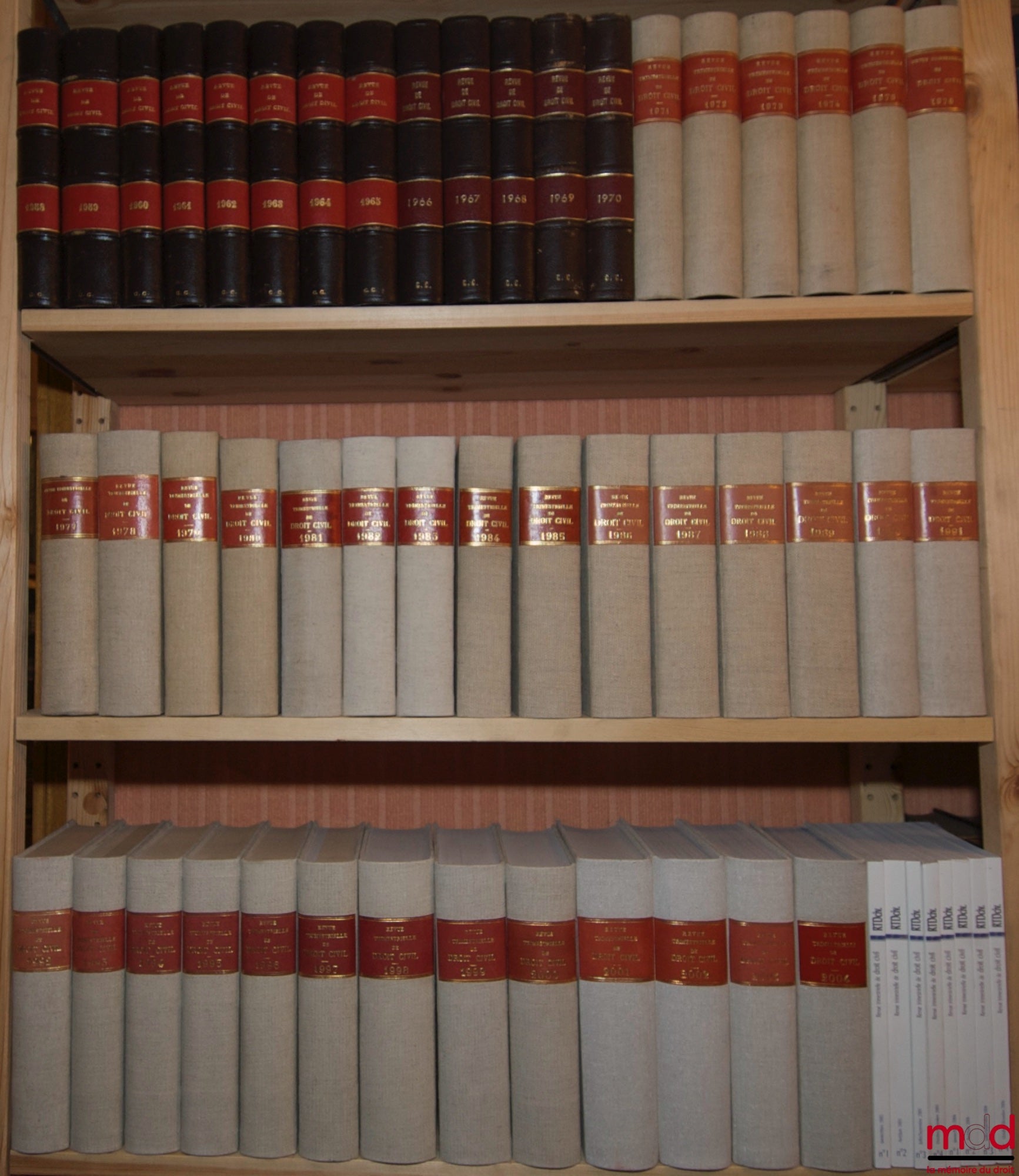 [ESMEIN (Adhémar) - RTDCiv.] – REVUE TRIMESTRIELLE DE DROIT CIVIL fondée par A. Esmein, 1958 - 2006