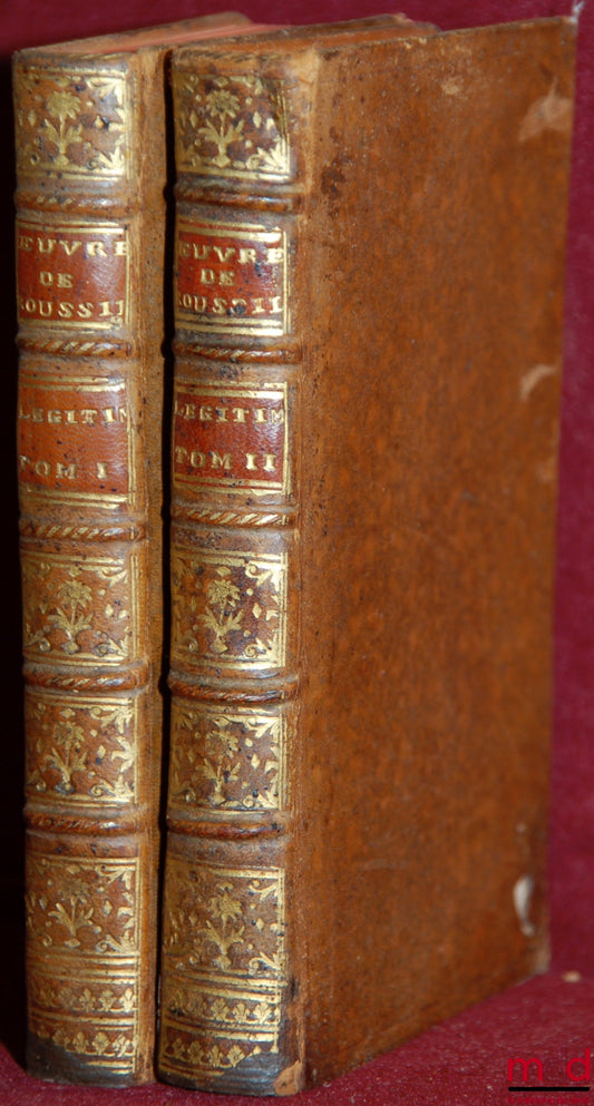 ROUSSILHE (Pierre) – LES INSTITUTIONS AU DROIT DE LÉGITIME ; OU RECUEIL DE LA JURISPRUDENCE ACTUELLE CONCERNANT LA LÉGITIME ET SUPPLÉMENT D’ICELLE, seconde éd. revue, corrigée et augmentée par l’auteur