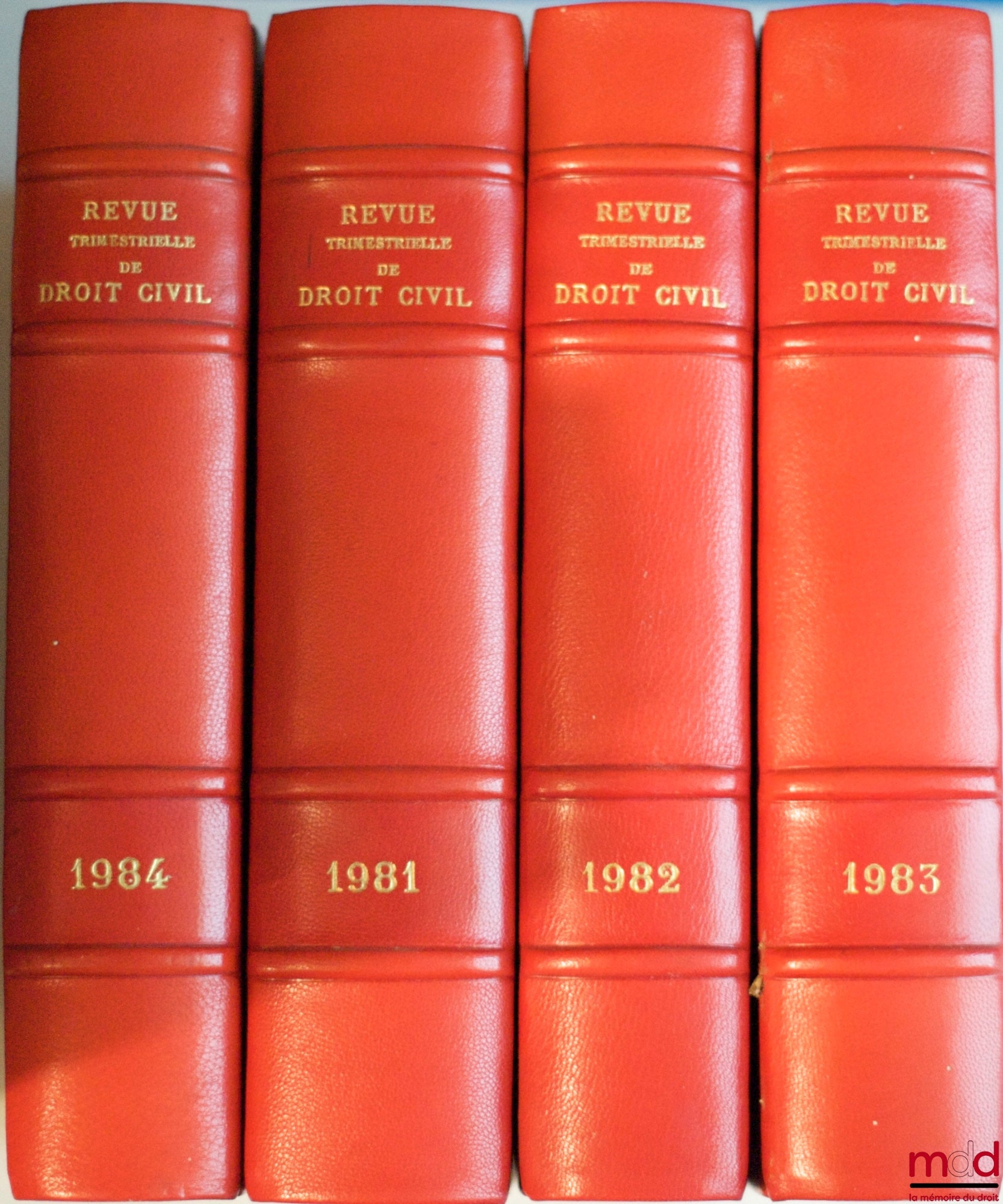 [ESMEIN (Adhémar) - RTDCiv.] – REVUE TRIMESTRIELLE DE DROIT CIVIL fondée par A. Esmein, 1939 à 1984