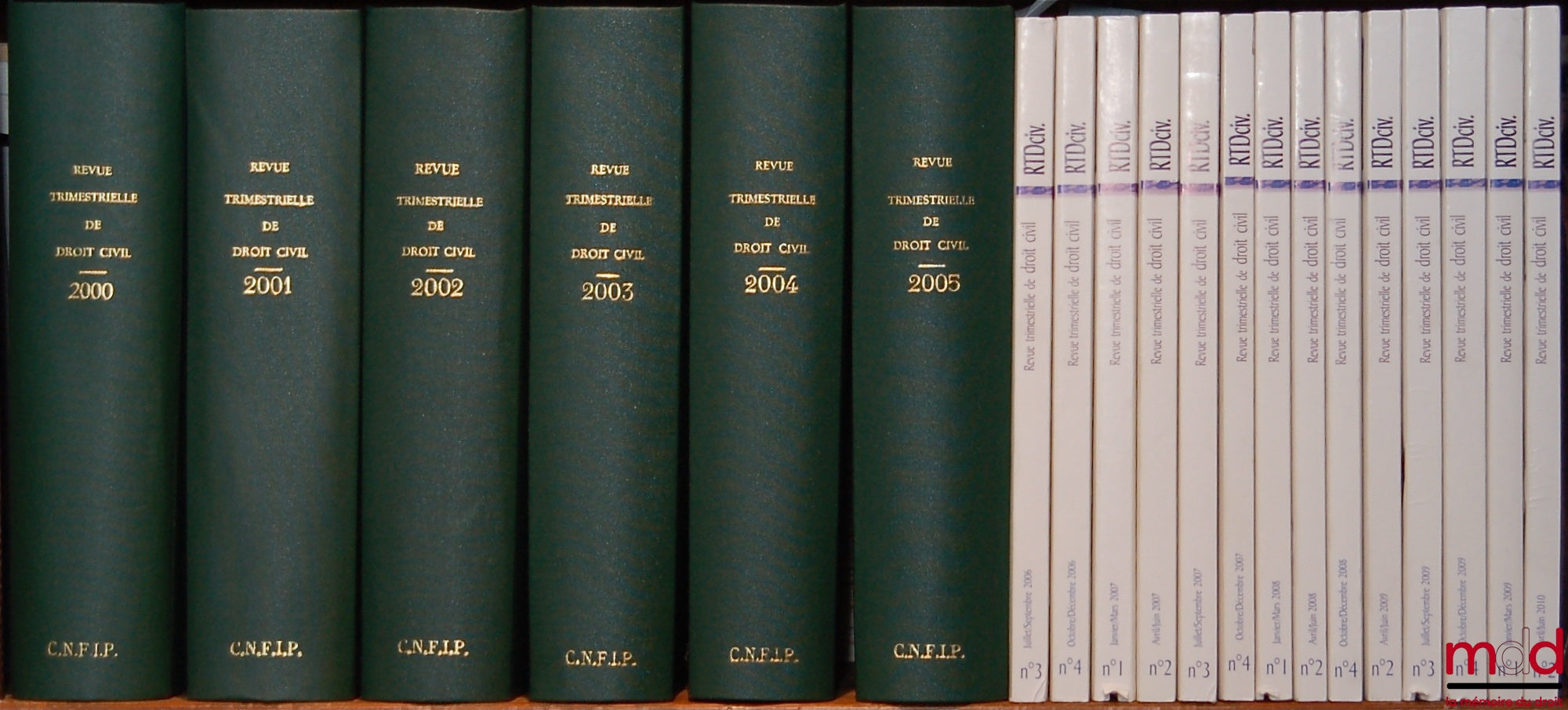 [RTDCiv. - ESMEIN (Adhémar)] – REVUE TRIMESTRIELLE DE DROIT CIVIL fondée en 1902 par A. Esmein, Ch. Massigli, R. Saleilles et Al. Wahl, de 1947 à 1991