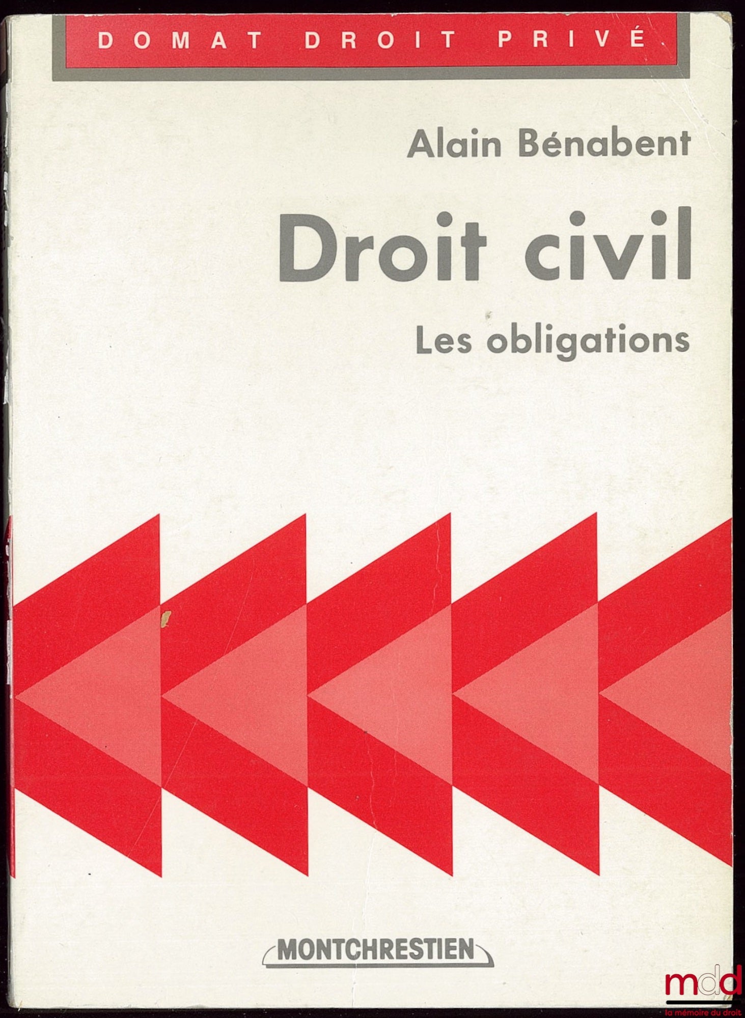 BÉNABENT (Alain) – CIVIL LAW: OBLIGATIONS, Domat Collection / Private Law
