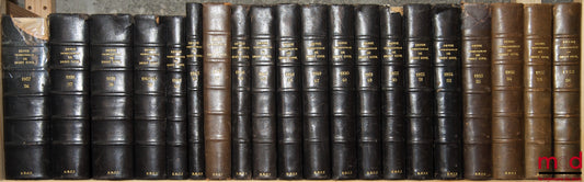 [RTDCiv. - ESMEIN (Adhémar)] – REVUE TRIMESTRIELLE DE DROIT CIVIL fondée en 1902 par A. Esmein, Ch. Massigli, R. Saleilles et Al. Wahl, de 1937 à 2010