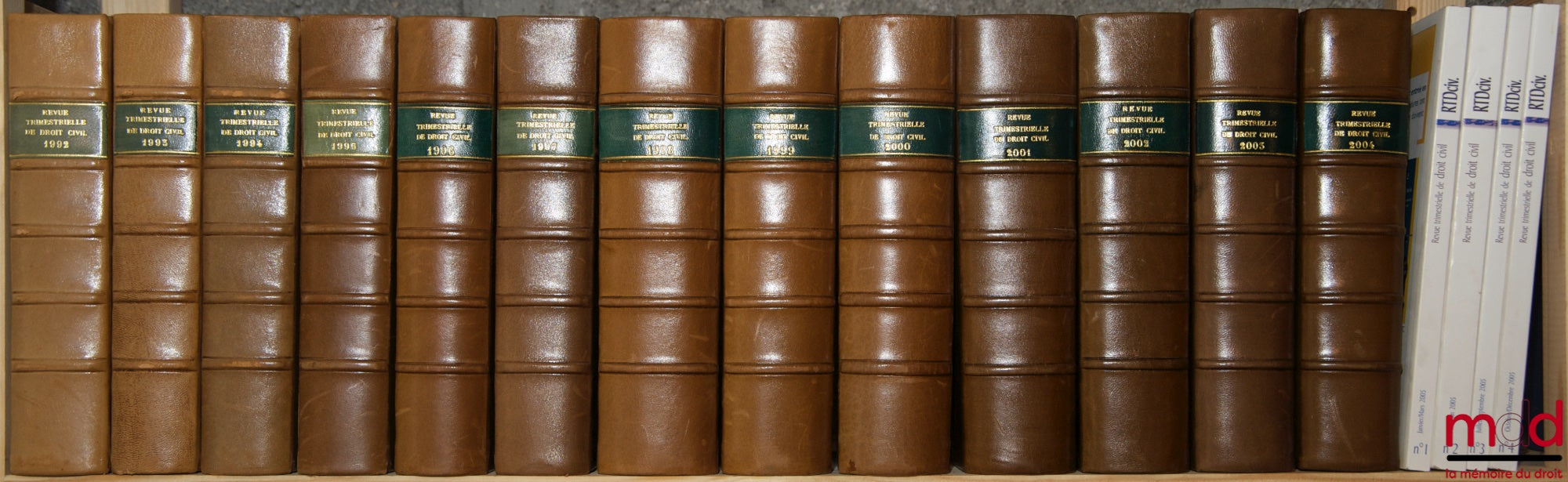 [RTDCiv. - ESMEIN (Adhémar)] – REVUE TRIMESTRIELLE DE DROIT CIVIL fondée en 1902 par A. Esmein, Ch. Massigli, R. Saleilles et Al. Wahl, de 1937 à 2010