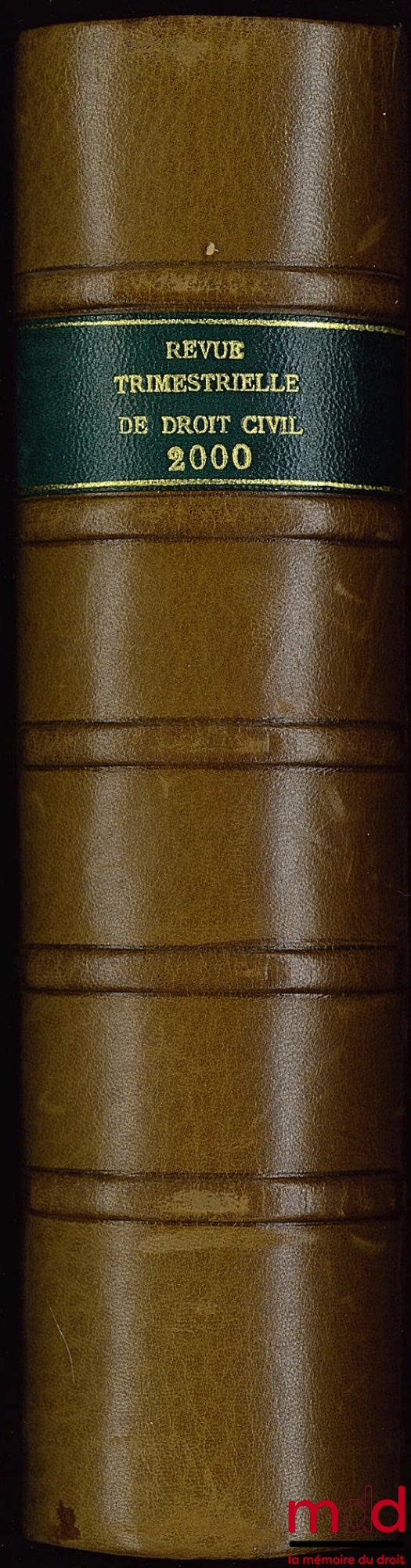 [RTDCiv. - ESMEIN (Adhémar)] – REVUE TRIMESTRIELLE DE DROIT CIVIL fondée en 1902 par A. Esmein, Ch. Massigli, R. Saleilles et Al. Wahl, de 1937 à 2010