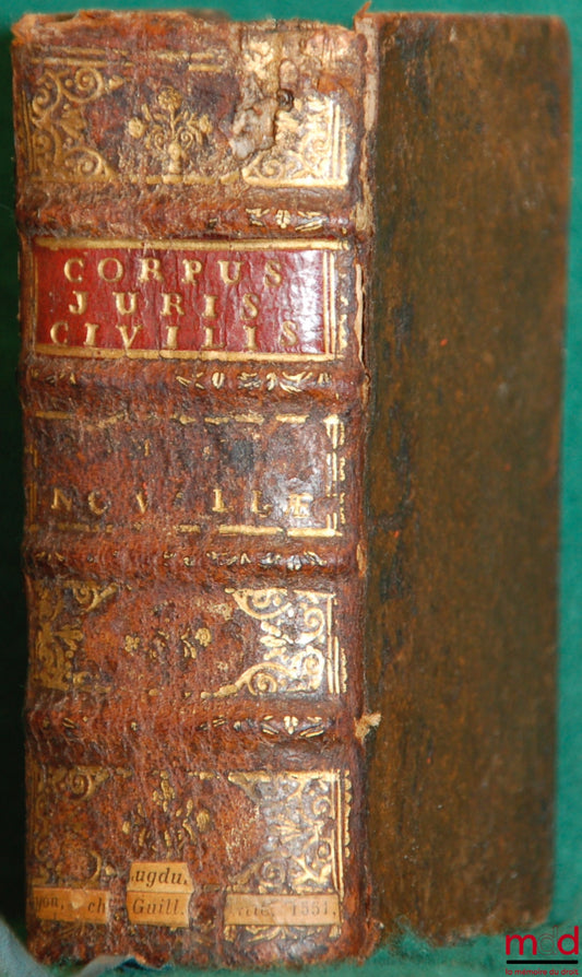HALOANDRO (Gregorio) [HALOANDRO] – CORPUS JURIS CIVILIS, NOVELLARUM CONSTITUTIONUM DN. JUSTINIANI PRINCIPIS, QUÆ EXTANT, ET UT EXTANT, VOLUMEN