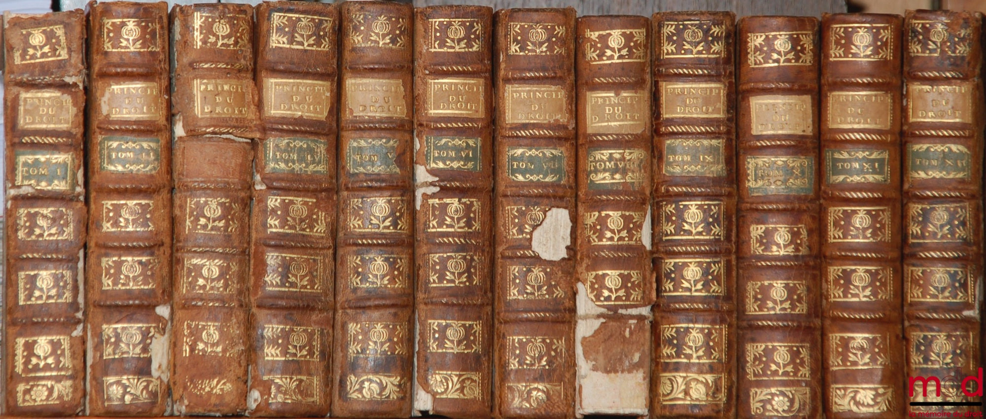 POULLAIN DU PARC (Augustin Marie) – PRINCIPES DU DROIT FRANÇOIS, SUIVANT LES MAXIMES DE BRETAGNE