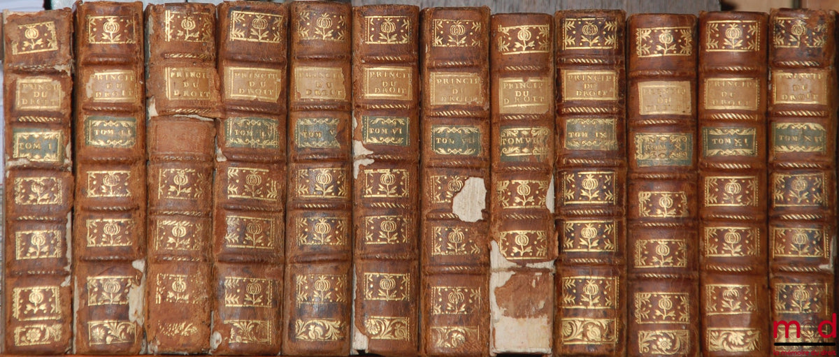 POULLAIN DU PARC (Augustin Marie) – PRINCIPLES OF FRENCH LAW, ACCORDING TO THE MAXIMS OF BRITTANY
