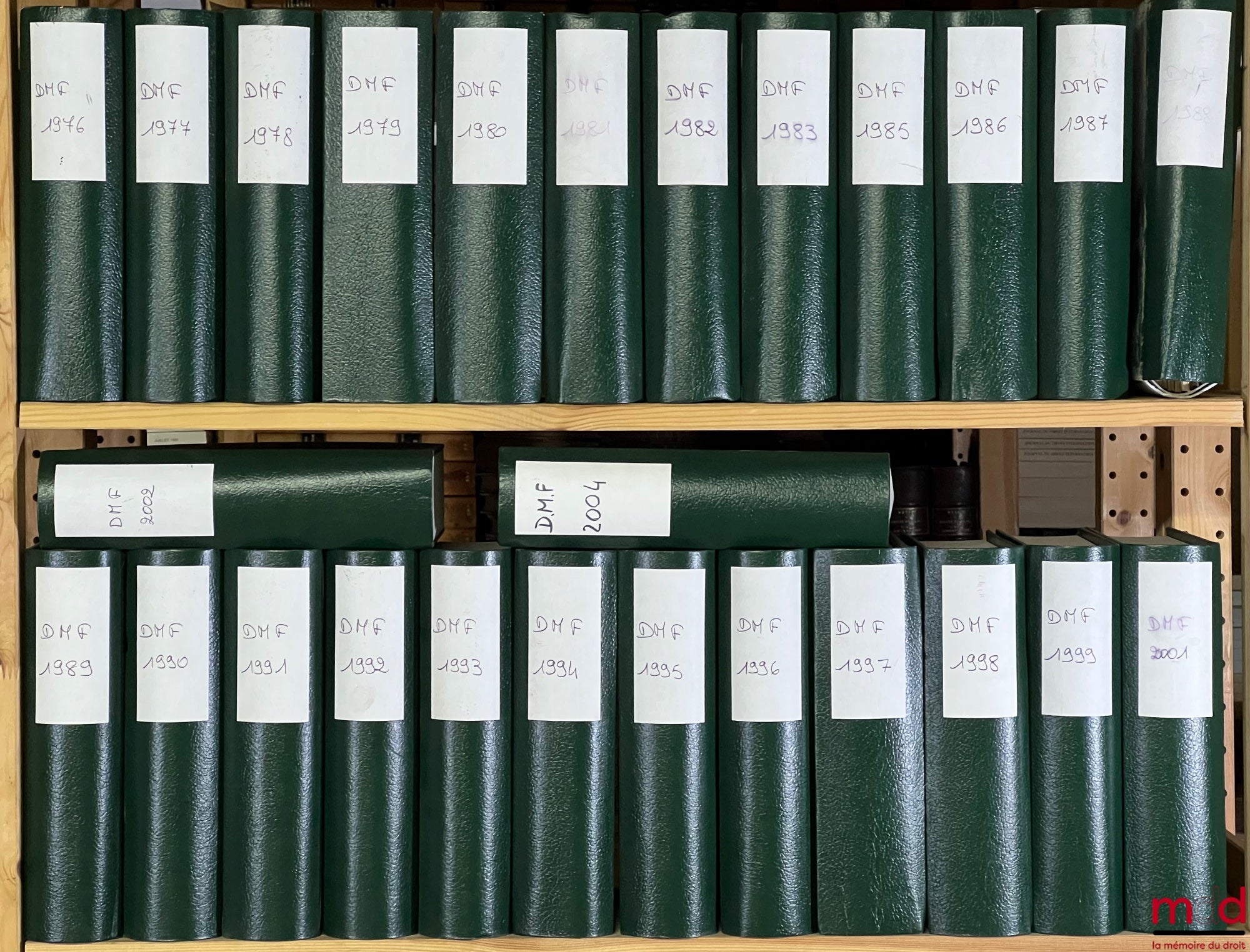 [DMF] – LE DROIT MARITIME FRANÇAIS, de 1976 à 2002 [mq. 1984]