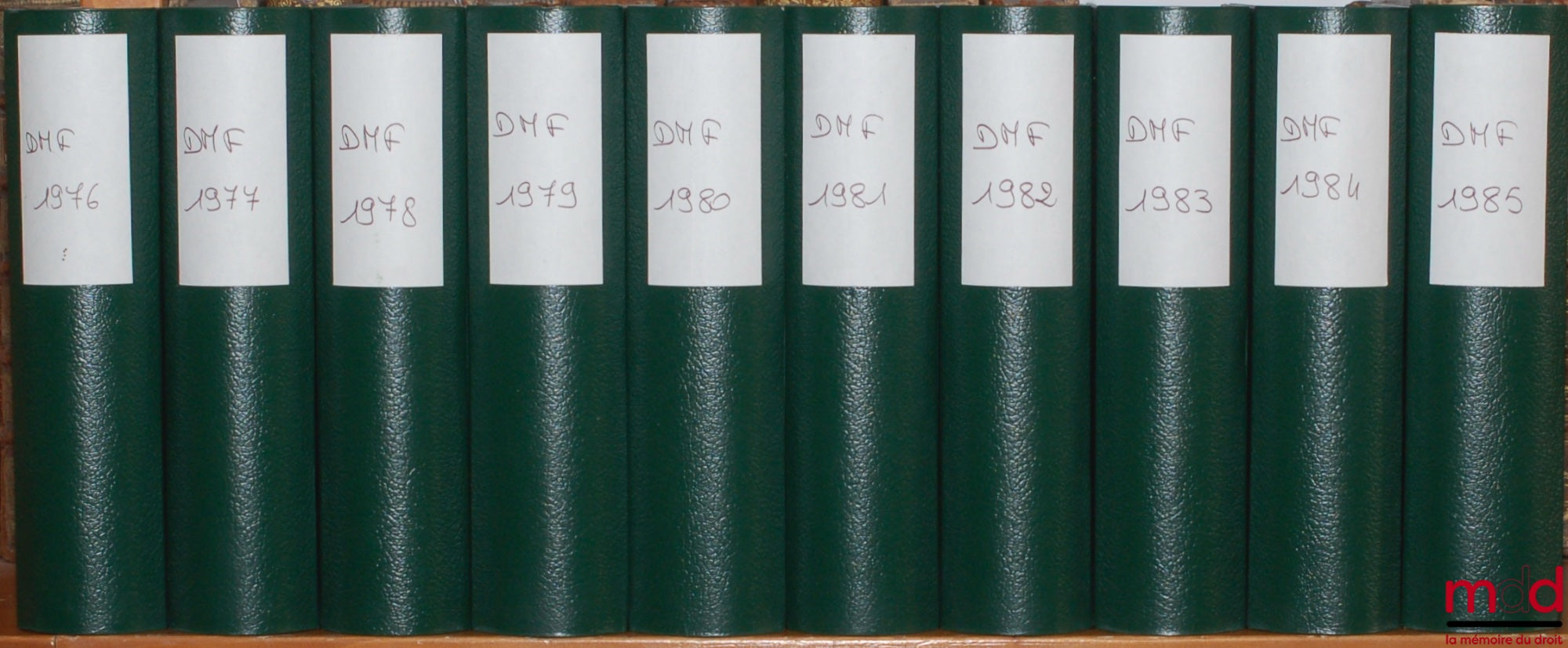[DMF] – LE DROIT MARITIME FRANÇAIS, de 1976 à 2002 [mq. 1984]