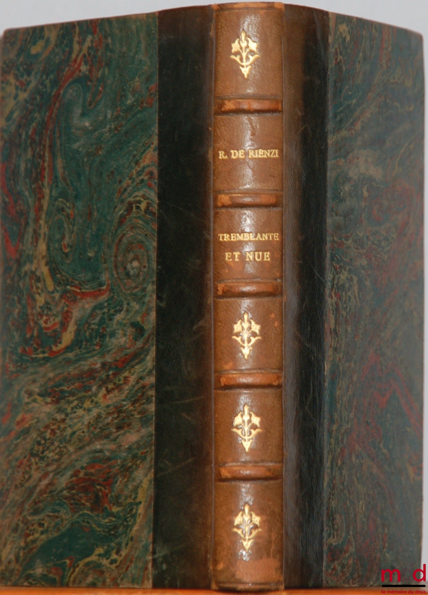 RIENZI (Raymond de) – TREMBLANTE ET NUE, Roman criminel