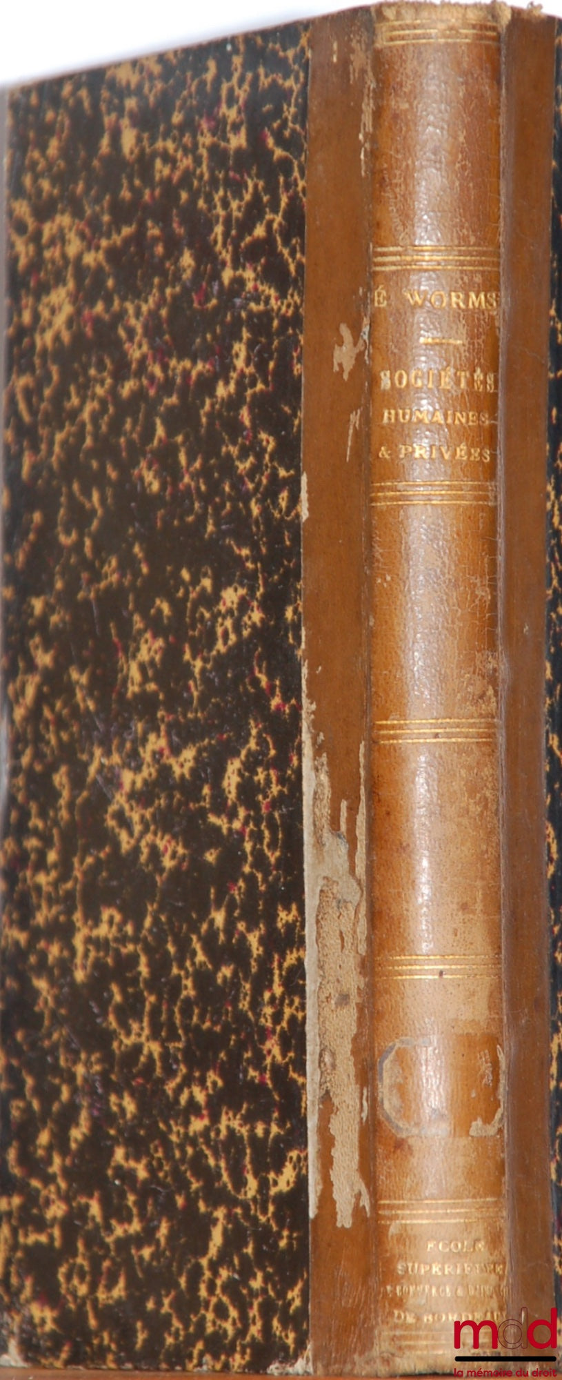WORMS (Emile) – HUMAN AND PRIVATE SOCIETIES