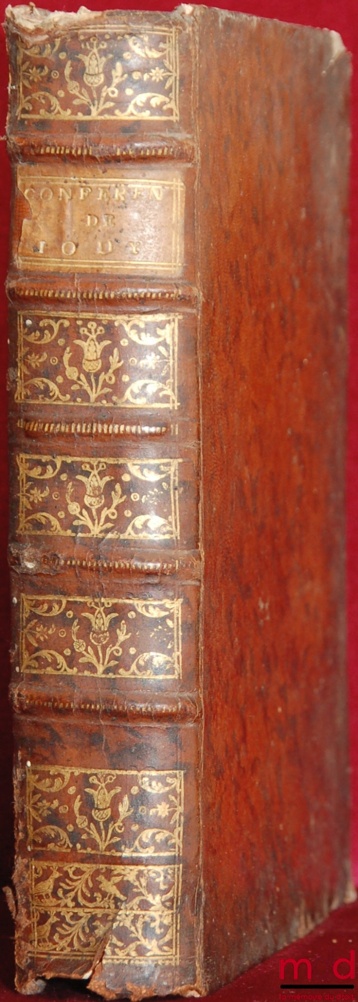 JOUY (Louis-François de) – CONFÉRENCE DES ORDONNANCES, ÉDITS, DÉCLARATIONS, LETTRES-PATENTES, & ARRÊTS DE RÉGLEMENT SUR LES MATIÈRES ECCLÉSIASTIQUES