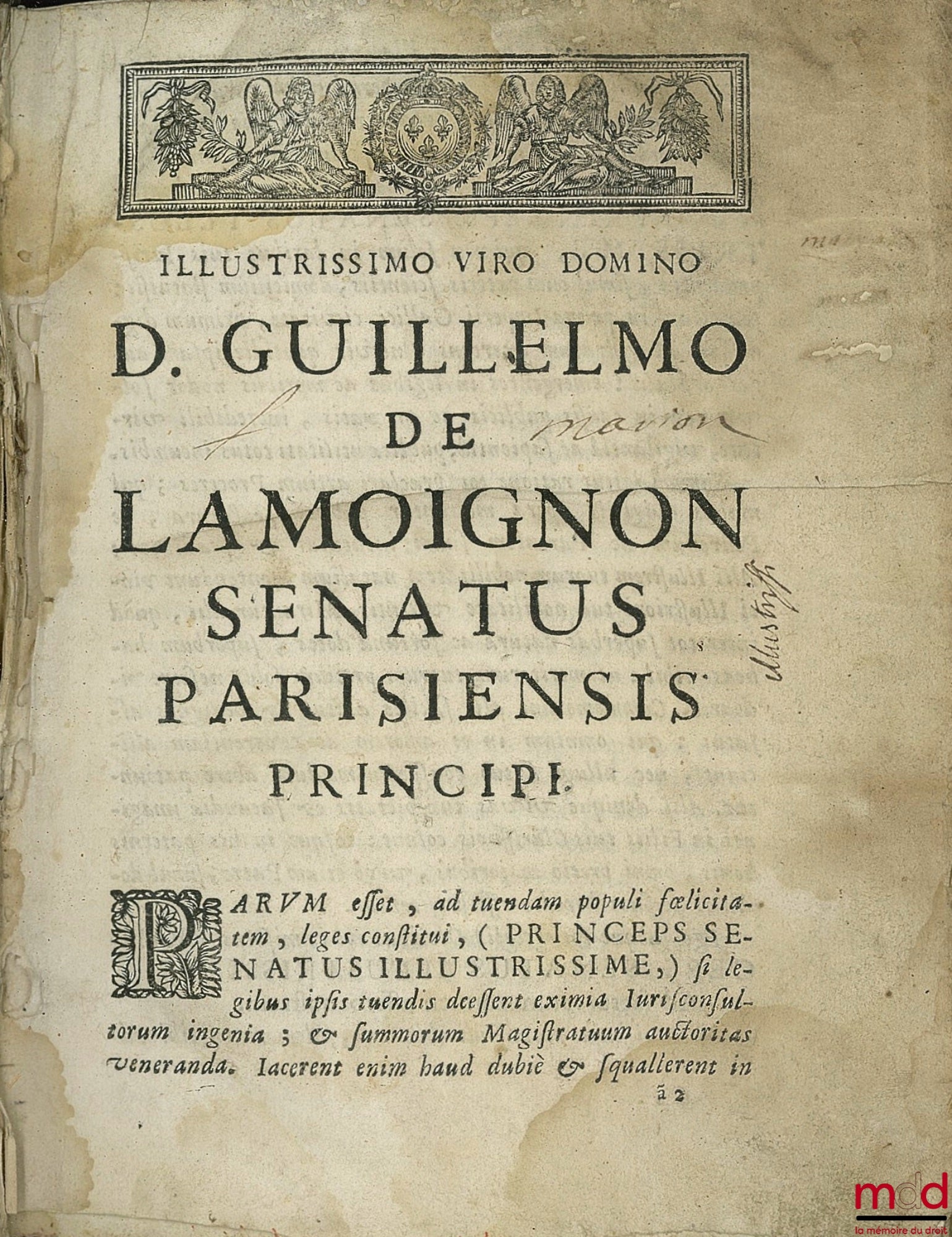 GALTIER (Daniel de) – [THEOPHILUS RENOVATUS, SIVE LEVIS AC SIMPLEX VIA AD INSTITUTIONES JURIS CIVILIS.], Édition originale