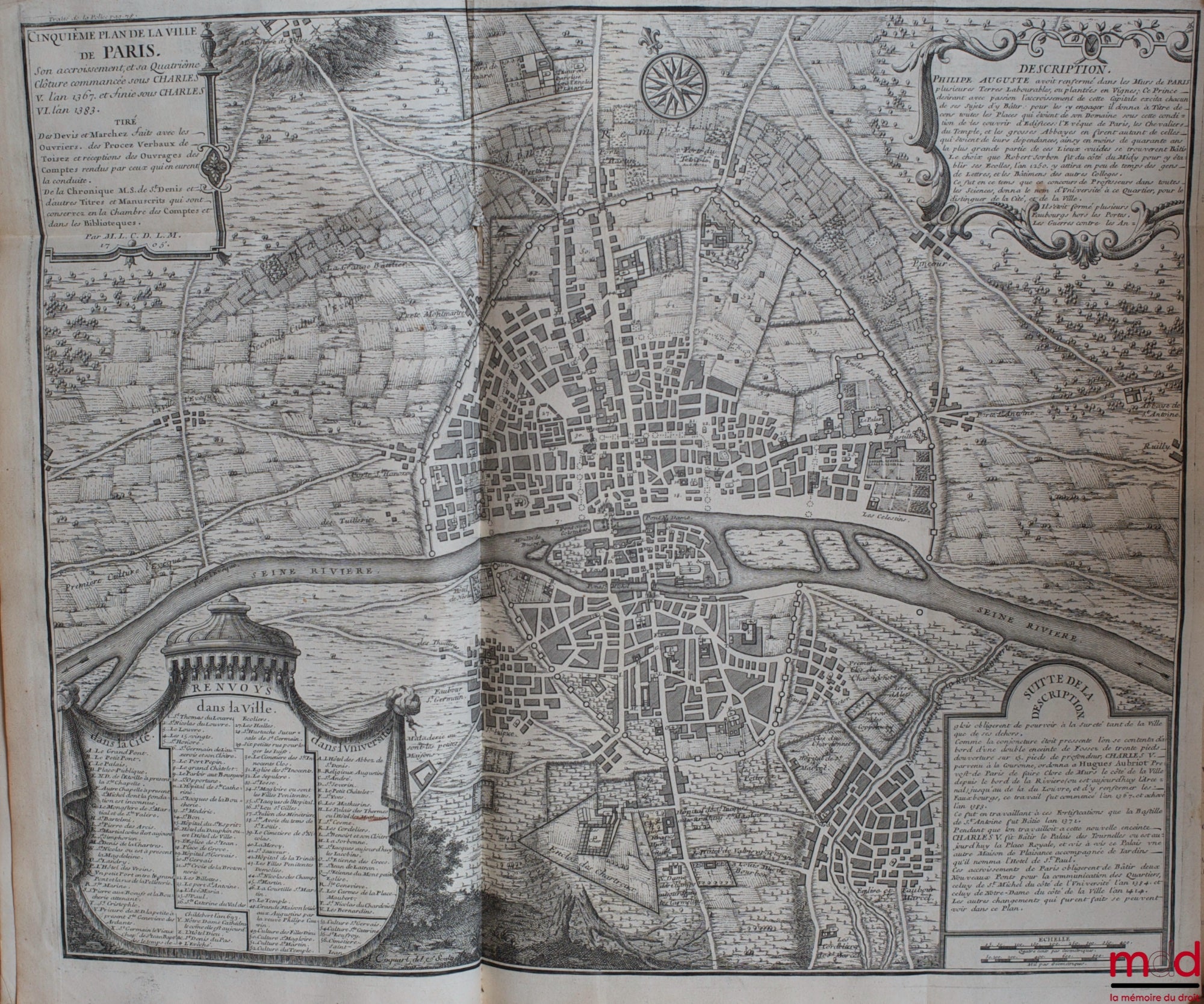 DELAMARE (Nicolas) – TREATISE ON THE POLICE, WHERE ONE WILL FIND THE HISTORY OF ITS ESTABLISHMENT, THE FUNCTIONS AND PREROGATIVES OF ITS MAGISTRATES, ALL THE LAWS AND REGULATIONS CONCERNING IT. A historical and topographical description has been included.
