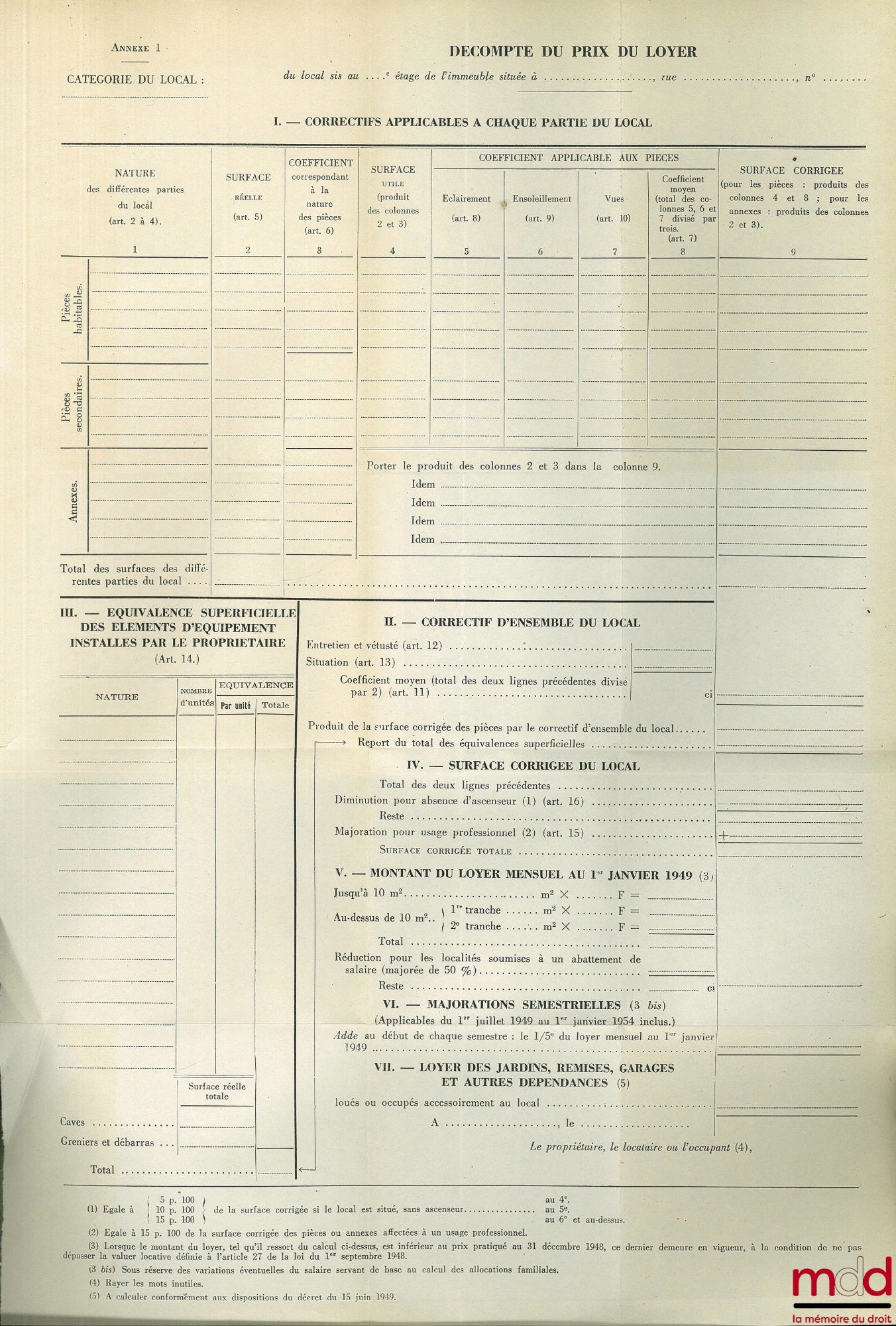 GRIMAUD (Henri-Louis) et GIVORD (François) – LA LOI SUR LES LOYERS, LES PRIX, GÉNÉRALITÉS - MAINTIEN DANS LES LIEUX - REPRISE - PROCÉDURE ; Commentaire de la loi du 1er septembre 1948, 2ème éd. mise à jour au 15 octobre 1949 ; Préface de André Marie