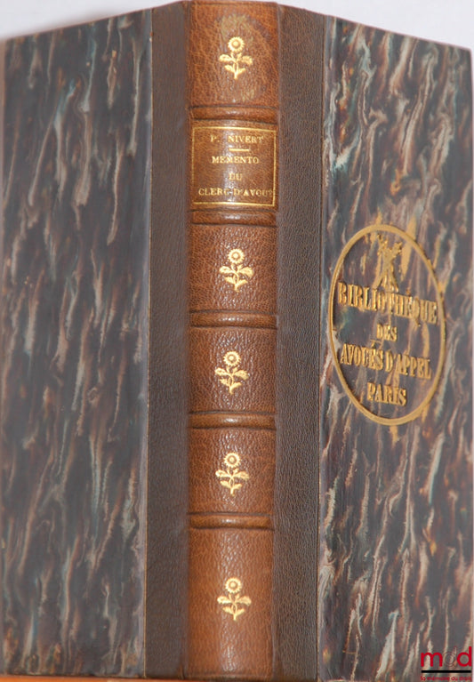 NIVERT (J.-P.) – PRACTICAL GUIDE FOR LAWYERS' CLERKS. NOTES ON PRACTICAL PROCEDURE FOR THE USE OF LAWYERS' CLERKS AND LAWYERS, 2nd revised and enlarged edition