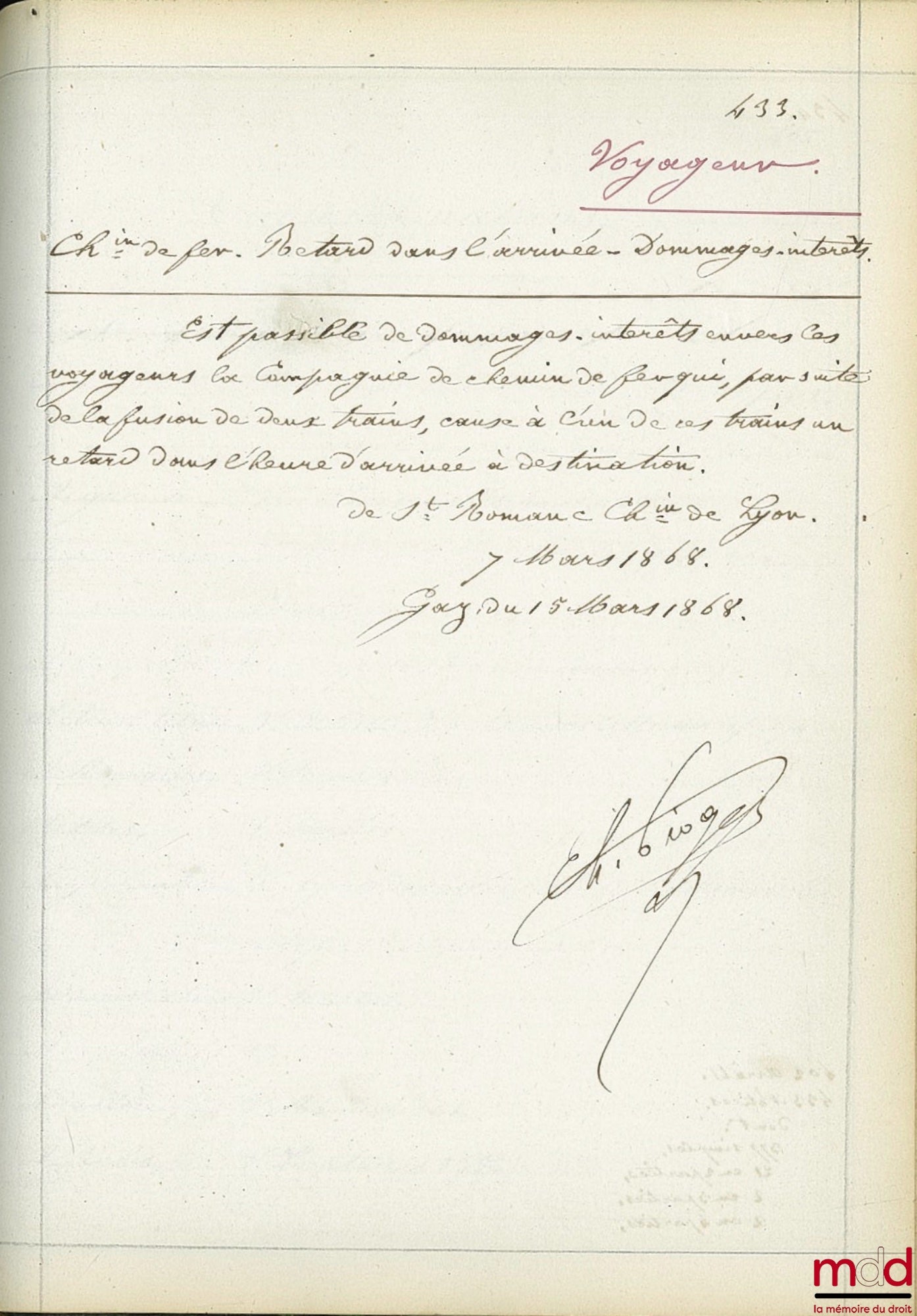 JURISPRUDENCE DE LA 1re CHAMBRE DE LA COUR D’APPEL [IMPÉRIALE] DE PARIS [1863-1898] : 1er vol. : 1863 à 1868 ; 2e vol. : 1869 à 1873 ; 3e vol. : 1874 à 1878 ; 4e vol. : 1879 à 1889 [fini à 1882] ; 5e vol. : 1884 à 1888 ; 6e vol. : 1889 à 1893 ; 7e vol. :