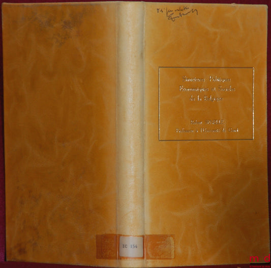 SENELLE (Robert) – STRUCTURES POLITIQUES, ÉCONOMIQUES ET SOCIALES DE LA BELGIQUE, Coll. Textes et documents n° 257-258-259, 1970