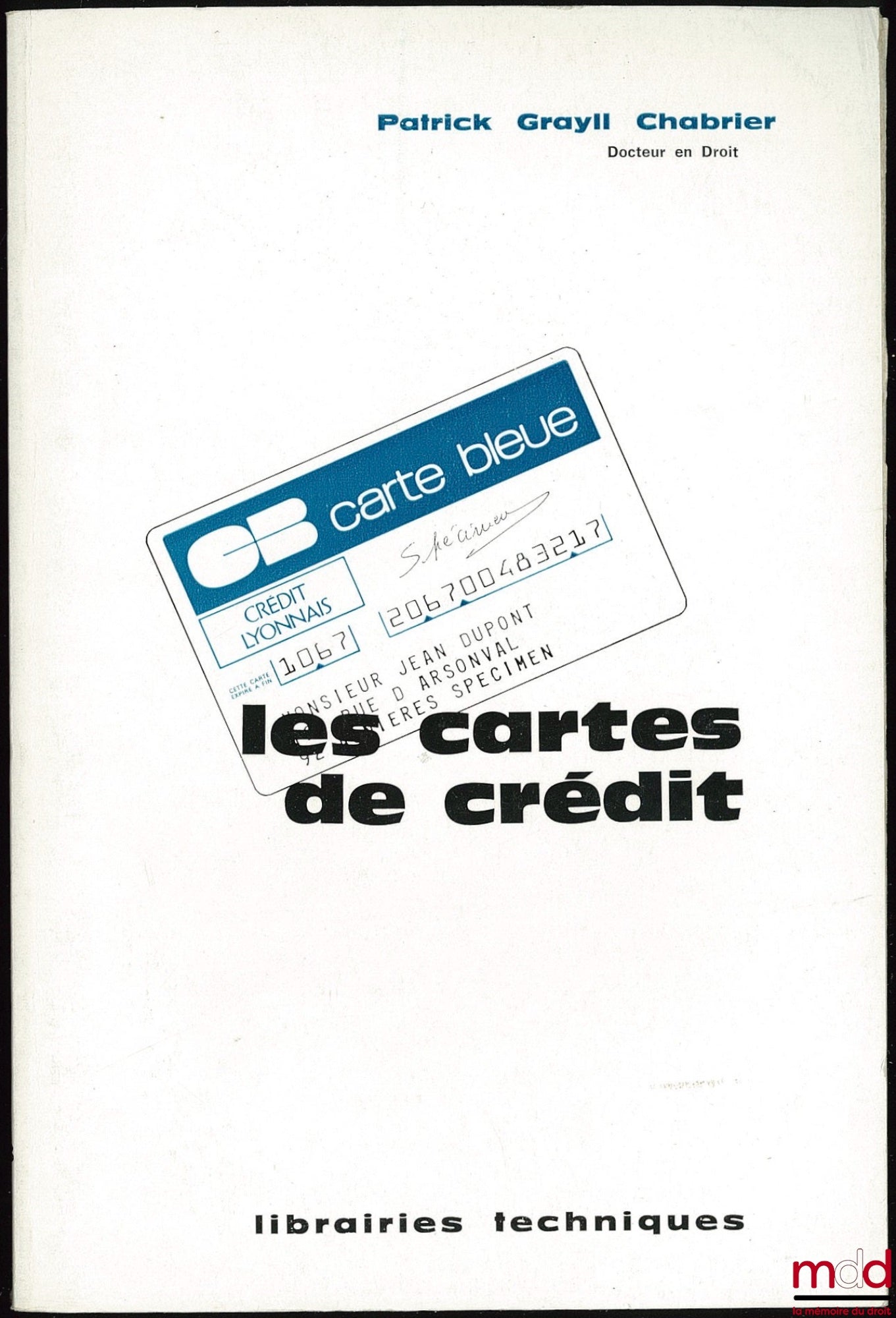 CHABRIER (Patrick Grayll) – CREDIT CARDS