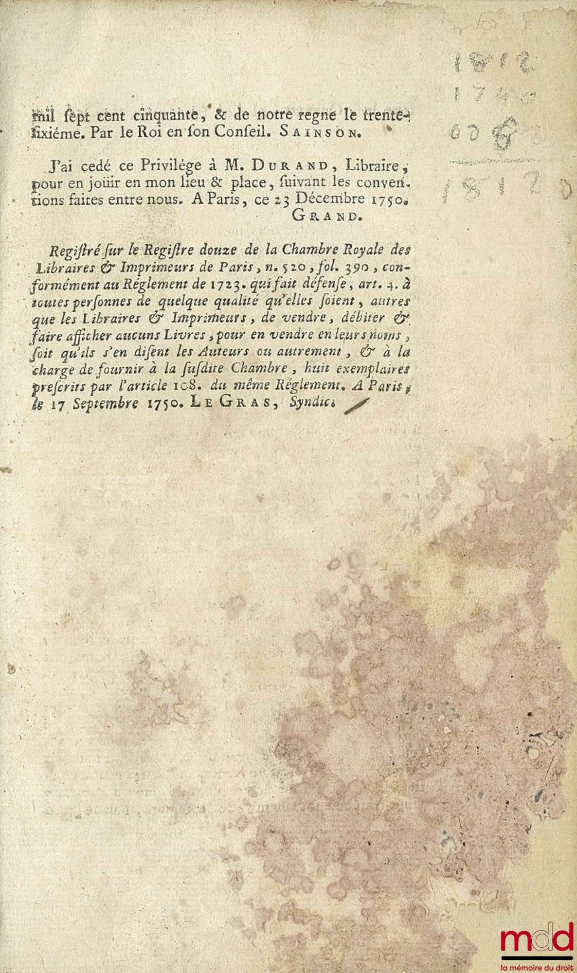 [D'AMOURS (Louis)] – ABRIDGED EXPOSITION OF THE LAWS. WITH OBSERVATIONS ON THE CUSTOMS OF THE PROVINCES OF BRESSE & OTHERS GOVERNED BY WRITTEN LAW