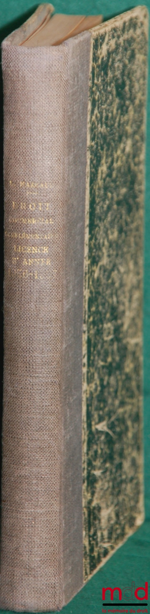 MAZEAUD (Léon) – COURS DE DROIT COMMERCIAL COMPLÉMENTAIRE, Licence 3ème année, 1956-1957