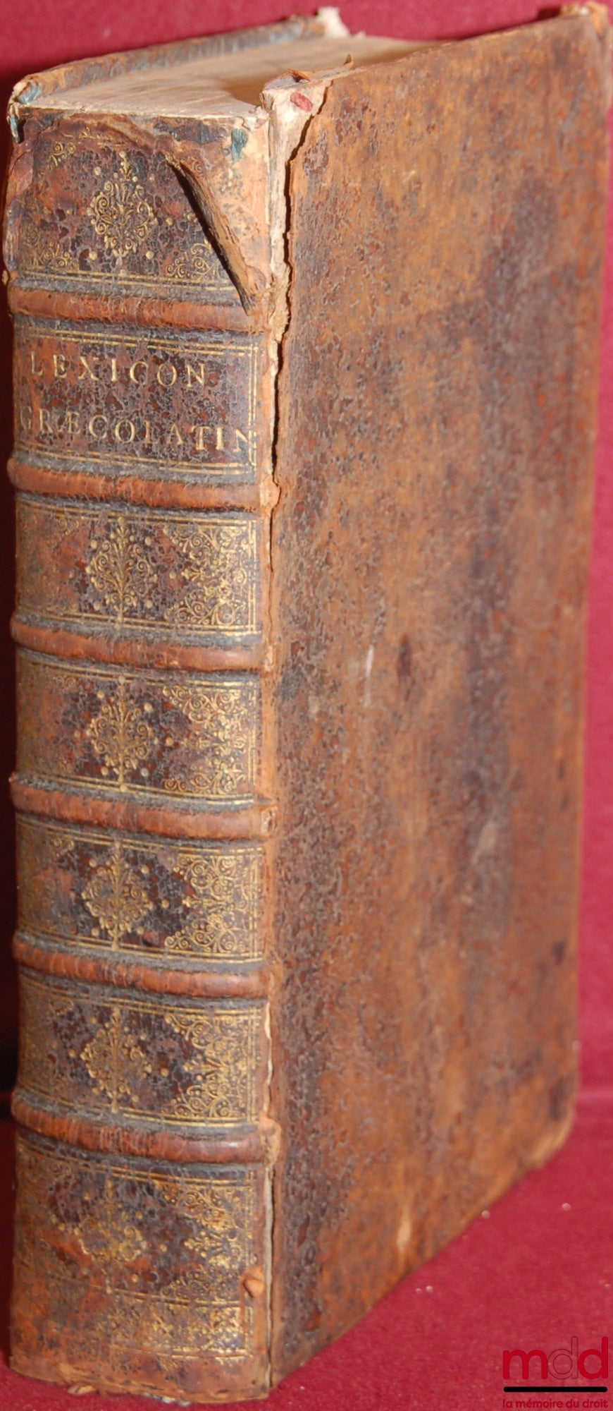 BUDAEI (Gulielmi), [BUDÉ (Guillaume)] – LEXICON GRAECO-LATINUM. SEV THESAURUS LINGUÆ GRÆCÆ POST EOS omnes qui in hoc commentandi genere hactenus excelluerunt, ex ipsius de-mum GB manu seripto Lexico, magna cum dictionum tum elocutionum accessione auctu