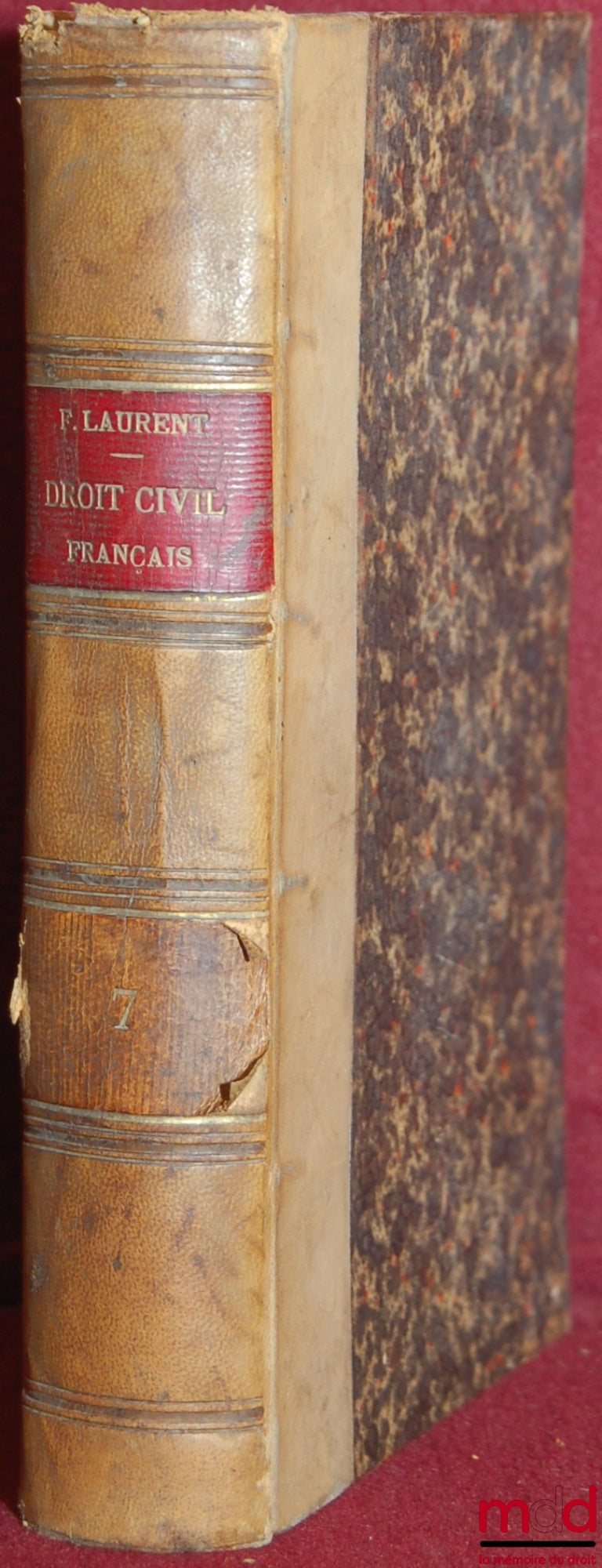 LAURENT (François) – PRINCIPES DE DROIT CIVIL, 3e éd., t. VII