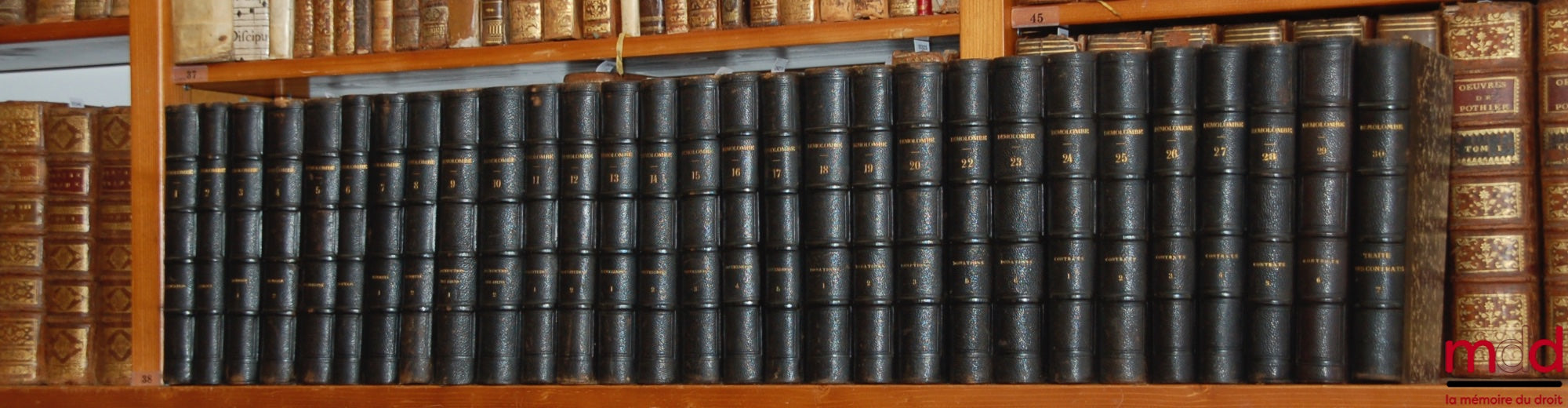 DEMOLOMBE (Charles) – COURS DE CODE NAPOLÉON, tomes 6 à 31 [mq. les t. 7, 11 et 21], édition composite