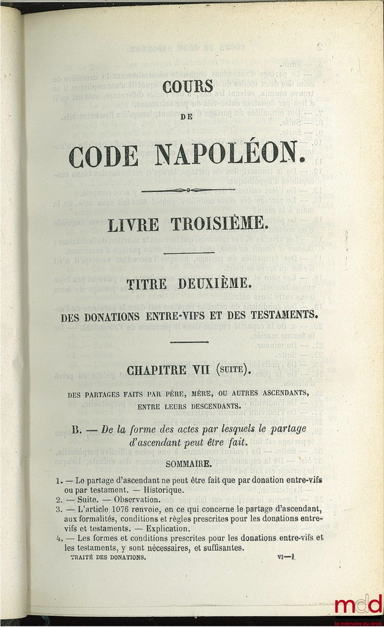 DEMOLOMBE (Charles) – COURS DE CODE NAPOLÉON, tomes 6 à 31 [mq. les t. 7, 11 et 21], édition composite