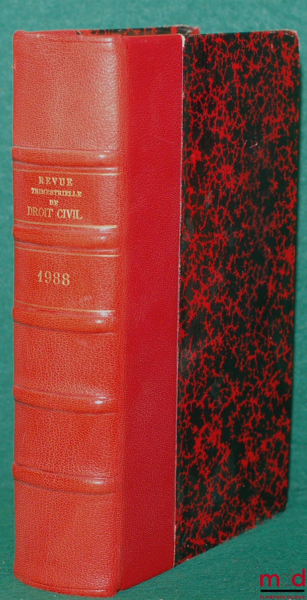 [ESMEIN (Adhémar) - RTDCiv.] – QUARTERLY REVIEW OF CIVIL LAW founded by A. Esmein, in 1988
