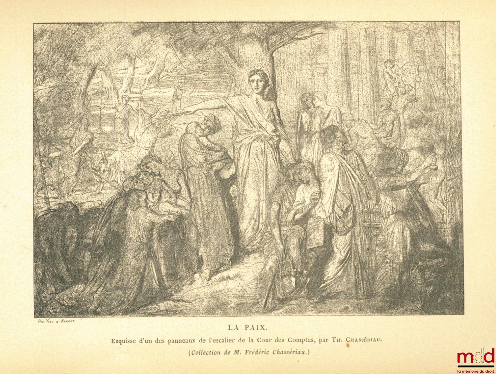[Council of State - Court of Auditors], VACHON (Marius) – THE PALACE OF THE COUNCIL OF STATE AND THE COURT OF AUDITORS, with four facsimiles and an etching