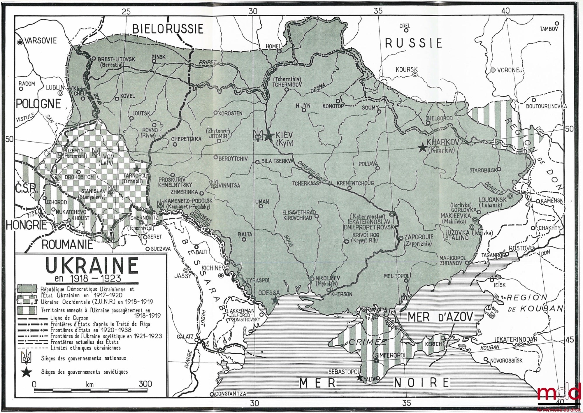 MARKUS (Vasyl) – L’UKRAINE SOVIÉTIQUE DANS LES RELATIONS INTERNATIONALES 1918-1923, Étude historique et juridique, Préface de Charles Rousseau